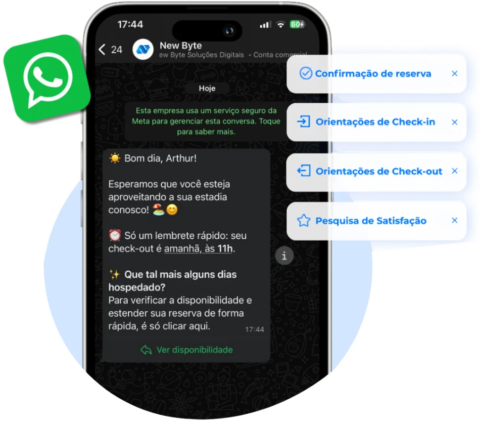 Imagem sobre função de notificações da NewByte